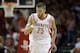 Apr 30, 2014; Houston, TX, USA; Houston Rockets forward Chandler Parsons (25) reacts to making a three-pointer during the third quarter against the Portland Trail Blazers in game five of the first round of the 2014 NBA Playoffs at Toyota Center. Mandatory