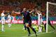 SALVADOR, BRAZIL - JUNE 13: Stefan de Vrij of the Netherlands celebrates scoring the third goal during the 2014 FIFA World Cup Brazil Group B match between Spain and Netherlands at Arena Fonte Nova on June 13, 2014 in Salvador, Brazil. (Photo by Paul Gi