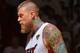 MIAMI, FL - JUNE 12: Chris Andersen #11 of the Miami Heat looks on against the San Antonio Spurs during Game Six of the 2014 NBA Finals on June 12, 2014 at American Airlines Arena in Miami, Florida. NOTE TO USER: User expressly acknowledges and agrees tha