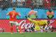Sergio Romero began Wednesday's shootout with a save on Ron Vlaar.