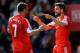 SOUTHAMPTON, ENGLAND - MARCH 29: Jay Rodriguez (R) of Southampton celebrates with teammate Rickie Lambert after scoring the opening goal during the Barclays Premier League match between Southampton and Newcastle United at St Mary's Stadium on March 29, 2