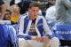 OAKLAND, CA - APRIL 14: Klay Thompson #11 of the Golden State Warriors before a game against the Minnesota Timberwolves on April 14, 2014 at Oracle Arena in Oakland, California. NOTE TO USER: User expressly acknowledges and agrees that, by downloading and