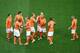 July 9, 2014; Sao Paulo, BRAZIL; Netherlands players shake hands before the semifinal match against Argentina in the 2014 World Cup at Arena Corinthians. Mandatory Credit: Tim Groothuis/Witters Sport via USA TODAY Sports