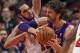 CHICAGO, IL - JANUARY 20: Joakim Noah #13 of the Chicago Bulls pressures Pau Gasol #16 of the Los Angeles Lakers at the United Center on January 20, 2014 in Chicago, Illinois. The Bulls defeated the Lakers 102-100 in overtime. NOTE TO USER: User expressly