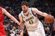 MINNEAPOLIS, MN - April 9: Kevin Love #42 of the Minnesota Timberwolves handles the ball against the Chicago Bulls during the game on April 9, 2014 at Target Center in Minneapolis, Minnesota. NOTE TO USER: User expressly acknowledges and agrees that, by d