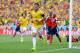FORTALEZA, BRAZIL - JULY 04: Thiago Silva of Brazil celebrates scoring his team's first goal during the 2014 FIFA World Cup Brazil Quarter Final match between Brazil and Colombia at Castelao on July 4, 2014 in Fortaleza, Brazil. (Photo by Jamie McDonald