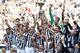 TURIN, ITALY - MAY 18: The Juventus FC players celebrate with the Serie A trophy at the end of the Serie A match between Juventus and Cagliari Calcio at Juventus Arena on May 18, 2014 in Turin, Italy. (Photo by Valerio Pennicino/Getty Images)