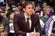 LOS ANGELES, CA - APRIL 13: Pau Gasol #16 of the Los Angeles Lakers looks on from the bench against the Memphis Grizzlies at Staples Center on April 13, 2014 in Los Angeles, California. NOTE TO USER: User expressly acknowledges and agrees that, by downloa