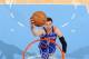 DENVER, CO - NOVEMBER 29: Andrea Bargnani #77 of the New York Knicks drives to the basket against the Denver Nuggets on November 29, 2013 at the Pepsi Center in Denver, Colorado. NOTE TO USER: User expressly acknowledges and agrees that, by downloading a