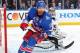 NEW YORK, NY - JUNE 11: Brad Richards #19 of the New York Rangers skates past Jonathan Quick #32 of the Los Angeles Kings during Game Four of the 2014 NHL Stanley Cup Final at Madison Square Garden on June 11, 2014 in New York City. The New York Rangers