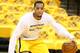 INDIANAPOLIS, IND - MAY 20: Evan Turner #12 of the Indiana Pacers warms up before a game against the Miami Heat in Game Two of the Eastern Conference Finals during the 2014 NBA Playoffs at Bankers Life Fieldhouse on May 20, 2014 in Indianapolis, Indiana.