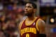 Feb 18, 2014; Philadelphia, PA, USA; Cleveland Cavaliers guard Kyrie Irving (2) during the fourth quarter against the Philadelphia 76ers at the Wells Fargo Center. The Cavaliers defeated the Sixers 114-85. Mandatory Credit: Howard Smith-USA TODAY Sports