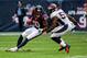 Dec 22, 2013; Houston, TX, USA; Houston Texans wide receiver DeAndre Hopkins (10) makes a reception during the third quarter against the Denver Broncos at Reliant Stadium. The Broncos defeated the Texans 37-13. Mandatory Credit: Troy Taormina-USA TODAY Sp