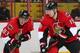 OTTAWA, ON - APRIL 10: Ales Hemsky #83 and Jason Spezza #19 of the Ottawa Senators pass the puck against the New Jersey Devils at Canadian Tire Centre on April 10, 2014 in Ottawa, Ontario, Canada. (Photo by Andre Ringuette/NHLI via Getty Images)