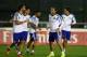 RIO DE JANEIRO, BRAZIL - JULY 12: Pablo Zabaleta (2nd R) of Germany shares a joke with teammates during the Argentina training session, ahead of the 2014 FIFA World Cup Final, at Estadio Sao Januario on July 12, 2014 in Rio de Janeiro, Brazil. (Photo by