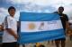 RIO DE JANEIRO, BRAZIL - JULY 12: Argentina fans gather on Copacabana Beach ahead of the 2014 FIFA World Cup Brazil Final match on July 12, 2014 in Rio de Janeiro, Brazil. (Photo by Michael Steele/Getty Images)