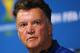 SAO PAULO, BRAZIL - JULY 08: Head coach, Louis van Gaal speaks to the media during the Netherlands Press Conference at the 2014 FIFA World Cup Brazil held at the Arena de Sao Paulo on July 8, 2014 in Sao Paulo, Brazil. (Photo by Dean Mouhtaropoulos/Gett