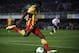 CARTAGENA, SPAIN - DECEMBER 06: Alex Song of Barcelona in action during the Copa del Rey, Round of 32 match between FC Cartagena and FC Barcelona at Estadio Cartagonova on December 06, 2013 in Cartagena, Spain. (Photo by Manuel Queimadelos Alonso/Getty