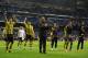 MADRID, SPAIN - APRIL 30: Head Coach Jurgen Klopp of Borussia Dortmund celebrates with players as his team reach the final after the UEFA Champions League Semi Final Second Leg match between Real Madrid and Borussia Dortmund at Estadio Santiago Bernabeu