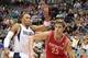 Oct 15, 2012; Dallas, TX, USA; Dallas Mavericks forward Shawn Marion (0) andHouston Rockets forward Chandler Parsons (25) during the game at the American Airlines Center. The Mavericks defeated the Rockets 123-104. Mandatory Credit: Jerome Miron-USA TODAY