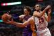 CHICAGO, IL - JANUARY 20:Pau Gasol #16 of the Los Angeles Lakers rebounds next to Joakim Noah #13 of the Chicago Bulls at the United Center on January 20, 2014 in Chicago, Illinois. The Bulls defeated the Lakers 102-100 in overtime. NOTE TO USER: User exp