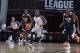 LAS VEGAS, NV - JULY 11: Russ Smith #9 of the New Orleans Pelicans moves the ball up-court against the D-League Select on July 11, 2014 at Thomas & Mack in Las Vegas, Nevada. NOTE TO USER: User expressly acknowledges and agrees that, by downloading and o
