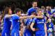LONDON, ENGLAND - MARCH 22: Andre Schurrle of Chelsea celebrates scoring his second goal with, David Luiz, Samuel Eto'o, Oscar, Branislav Ivanovic of Chelsea during the Barclays Premier League match between Chelsea and Arsenal at Stamford Bridge on Marc