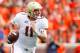 CLEMSON, SC - OCTOBER 12: Chase Rettig #11 of the Boston College Eagles drops back to pass during the game against the Clemson Tigers at Memorial Stadium on October 12, 2013 in Clemson, South Carolina. (Photo by Tyler Smith/Getty Images)
