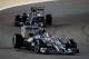 SAKHIR, BAHRAIN - APRIL 06: Lewis Hamilton of Great Britain and Mercedes GP leads from team mate Nico Rosberg of Germany and Mercedes GP during the Bahrain Formula One Grand Prix at the Bahrain International Circuit on April 6, 2014 in Sakhir, Bahrain.