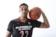 Mar 29, 2014; Chicago, IL, USA; McDonalds High School All American center Jahlil Okafor (22) poses for photos on portrait day at the Marriott Hotel . Mandatory Credit: Brian Spurlock-USA TODAY Sports