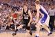 INDIANAPOLIS - APRIL 05: Gordon Hayward #20 of the Butler Bulldogs drives against Kyle Singler #12 of the Duke Blue Devils during the 2010 NCAA Division I Men's Basketball National Championship game at Lucas Oil Stadium on April 5, 2010 in Indianapolis,
