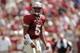 TALLAHASSEE, FL - APRIL 12: Jameis Winston #5 of the Garnet team reacts to a pass against the Gold team during Florida State's Garnet and Gold spring game at Doak Campbell Stadium on April 12, 2014 in Tallahassee, Florida. (Photo by Stacy Revere/Getty I