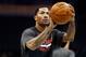 Nov 21, 2013; Denver, CO, USA; Chicago Bulls guard Derrick Rose warms up before the game against the Denver Nuggets at Pepsi Center. Mandatory Credit: Chris Humphreys-USA TODAY Sports