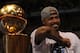 DALLAS, TX - JUNE 16: Tyson Chandler of the Dallas Mavericks celebrates after the Dallas Mavericks Victory Parade at American Airlines Center on June 16, 2011 in Dallas, Texas. (Photo by Ronald Martinez/Getty Images)