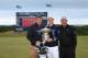 ABERDEEN, SCOTLAND - JULY 13: Justin Rose of England (centre) celebrates on the 18th green with his friend and Management team member Paul McDonnell (left) and caddie Mark Fulcher (right) after winning the Aberdeen Asset Management Scottish Open at Royal