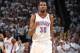 OKLAHOMA CITY, OK MAY 31: Kevin Durant #35 of the Oklahoma City Thunder during the game against the San Antonio Spurs in Game Six of the Western Conference Finals during the 2014 NBA Playoffs on May 31, 2014 at the Chesapeake Energy Arena in Oklahoma Cit