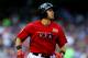 MINNEAPOLIS, MN - JULY 13: Joey Gallo of the U.S. Team rounds the bases after hitting a home run against the World Team during the SiriusXM All-Star Futures Game at Target Field on July 13, 2014 in Minneapolis, Minnesota. (Photo by Elsa/Getty Images)