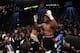 LAS VEGAS, NV - MAY 03: Floyd Mayweather Jr. reacts to a unanimous decision ruling over Marcos Maidana during their WBC/WBA welterweight unification fight at the MGM Grand Garden Arena on May 3, 2014 in Las Vegas, Nevada. (Photo by Harry How/Getty Image