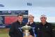 Justin Rose, center, winner lasst week at the Scottish Open.