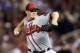 Jul 15, 2014; Minneapolis, MN, USA; National League pitcher Craig Kimbrel (46) of the Atlanta Braves throws a pitch in the 7th inning during the 2014 MLB All Star Game at Target Field. Mandatory Credit: Jesse Johnson-USA TODAY Sports
