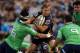 DURBAN, SOUTH AFRICA - APRIL 25: (SOUTH AFRICA OUT) Charl McLeod of the Cell C Sharks in action during the Super Rugby match between Cell C Sharks and Highlanders at Growthpoint Kings Park on April 25, 2014 in Durban, South Africa. (Photo by Steve Haag/G