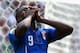 RECIFE, BRAZIL - JUNE 20: Mario Balotelli of Italy reacts to a missed change during the 2014 FIFA World Cup Brazil Group D match between Italy and Costa Rica at Arena Pernambuco on June 20, 2014 in Recife, Brazil. (Photo by Claudio Villa/Getty Images)