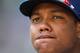 MILWAUKEE, WI - MAY 31: Starlin Castro #13 of the Chicago Cubs waits to take the first in the bottom of the third inning against the Milwaukee Brewers at Miller Park on May 31, 2014 in Milwaukee, Wisconsin. (Photo by Mike McGinnis/Getty Images)