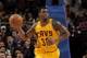 CLEVELAND, OH - APRIL 16: Alonzo Gee #33 of the Cleveland Cavaliers passes as he brings the ball up the court against the Brooklyn Nets at The Quicken Loans Arena on April 16, 2014 in Cleveland, Ohio. NOTE TO USER: User expressly acknowledges and agrees