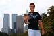 NEW YORK, NY - SEPTEMBER 10: 2013 US Open Champion Rafael Nadal of Spain poses with the US Open Championship trophy, following his victory in the men's singles final match against Novak Djokovic of Serbia, in Central Park on September 10, 2013 in New Yor
