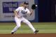 ST. PETERSBURG, FL - JUNE 23: Second baseman Ben Zobrist #18 of the Tampa Bay Rays fields a grounder off the bat of Gregory Polanco (not pictured) of the Pittsburgh Pirates during the first inning of a game on June 23, 2014 at Tropicana Field in St. Pete