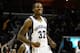 Jan 7, 2014; Memphis, TN, USA; Memphis Grizzlies power forward Ed Davis (32) celebrates after a play against the San Antonio Spurs during the fourth quarter at FedExForum. the San Antonio Spurs beat the Memphis Grizzlies 110 - 108 Mandatory Credit: Justin
