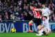 BILBAO, SPAIN - FEBRUARY 02: Ander Herrera of Athletic Club is brought down by Xabi Alonso of Real Madrid CF during the La Liga match between Athletic Club and real Madrid CF at San Mames Stadium on February 2, 2014 in Bilbao, Spain. (Photo by David Ramo