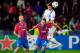 PLZEN, CZECH REPUBLIC - SEPTEMBER 17: Marek Bakos (C) of Plzen challenges Matija Nastasic (R) of Manchester during the UEFA Champions League match between FC Viktoria Plzen and Manchester City on September 17, 2013 in Plzen, Czech Republic. (Photo by Le