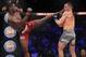 May 17, 2014; Southaven, MS, USA; Will Brooks fights against Michael Chandler during a Bellator interim lightweight world championship bout during BFC 120 at Landers Center. Will Brooks defeats Michael Chandler by submission. Mandatory Credit: Justin Ford